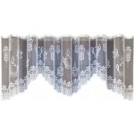 Dekorační žakárová záclona s řasící páskou SANDY 140 bílá 300x140 cm MyBestHome – Hledejceny.cz