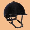 Jezdecká helma FOUGANZA Jezdecká přilba 140 sametová černá