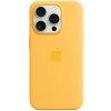 Pouzdro a kryt na mobilní telefon Apple Apple iPhone 15 Pro Silicone Case with MS - Sunshine MWNK3ZM/A
