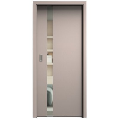 Sapeli Harmonie Komfort M83 posuvné taupe 70 x 197 cm Čiré sklo – Hledejceny.cz