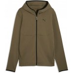 Puma TECH FULL ZIP Hoodie DK Khaki,Černá – Hledejceny.cz