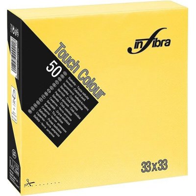 Infibra papírové ubrousky 2V žlutá 5x50ks I0298 33x33cm – Zboží Mobilmania