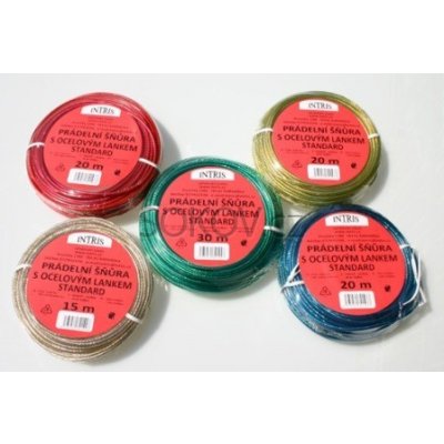 Intris Standard Šňůra na prádlo s ocelovým lankem PVC potah 60 m – Zboží Dáma