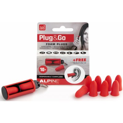 Alpine Plug and Go Špunty do uší 33 dB 5 párů – Zboží Mobilmania