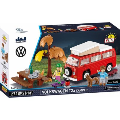 COBI 24616 Action Town Automobil Volkswagen T2a Camper 1:35 – Zboží Dáma