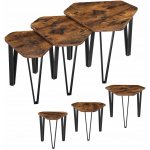 Vasagle Barbara set 3 ks rustikální hnědá – Zboží Dáma