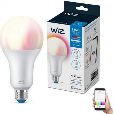 WiZ LED RGBW Stmívatelná žárovka A80 E27/18,5W/230V 2200-6500K CRI 90 Wi-Fi - WI0142 – Zboží Živě