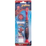 Marvel Spiderman zubní pasta Spiderman 25 ml + zubní kartáček Spiderman 1 ks + kryt na zubní kartáček Spiderman 1 ks dárková sada – Sleviste.cz