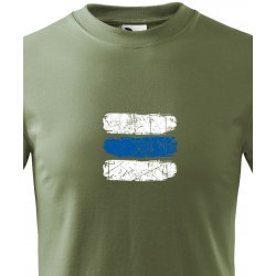 Canvas dětské tričko Turistická značka modrá, Military 69 2079