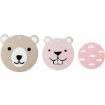 Bloomingville dekorace na zeď set/3 růžová – Zboží Mobilmania