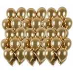 PartyDeco Balonek latex zlatý chromový 30 cm – Zboží Dáma