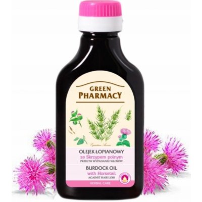 Green Pharmacy: Lopuchový olej s přesličkou proti vypadávaní vlasů 100 ml – Zboží Mobilmania