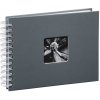 Svatební kniha hostů Hama album klasické spirálové FINE ART 24x17 cm, 50 stran, šedé, bílé listy