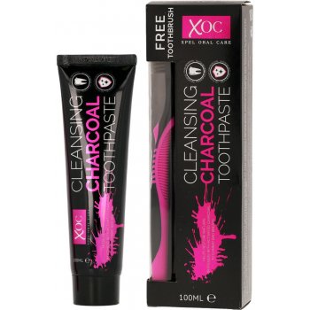 Xpel Oral Care Cleansing Charcoal Zubní pasta 100 ml + zubní kartáček dárková sada