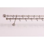 GAROL Perla dvojitá kovová twister garnýž satyna 500 cm – Zboží Mobilmania