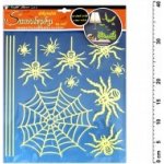 Anděl 10047 samolepící dekorace pavouci svítící ve tmě 38x30cm – Hledejceny.cz