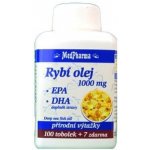 MedPharma Rybí olej 1000 mg + EPA + DHA 107 kapslí – Hledejceny.cz
