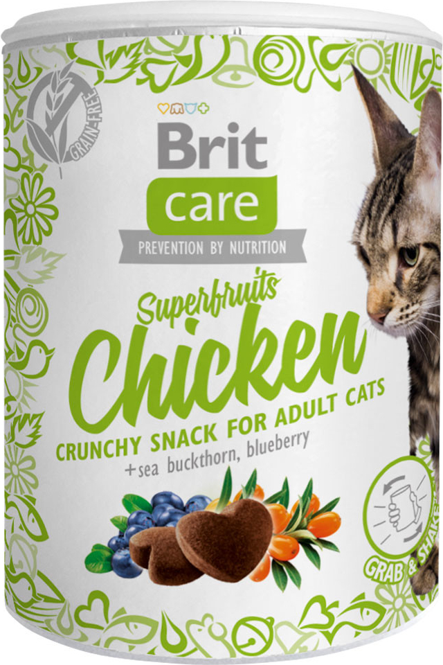 Brit Care Cat Snack Superfruits Chicken 3 x 100 g