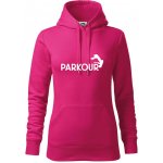 Parkour salto mikina dámská Cape s kapucí Purpurová – Hledejceny.cz