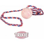 Trixie Vrhací míč hrbolatý na šňůře 7 cm / 30 cm – Zbozi.Blesk.cz