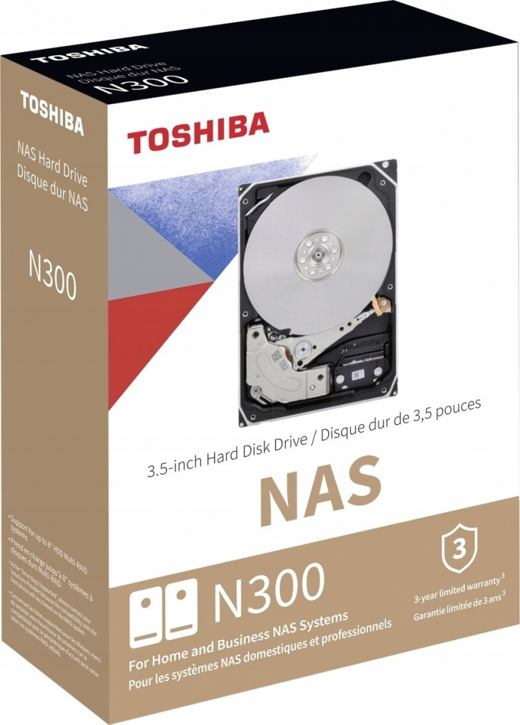 Toshiba N300 NAS Systems 8TB, HDWG480EZSTA