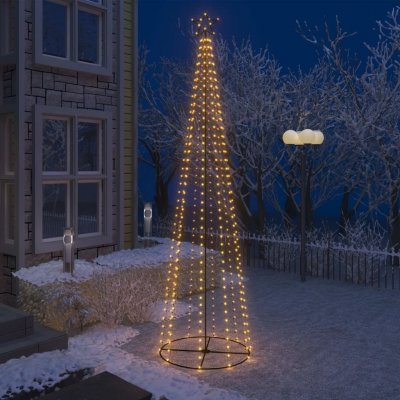 VidaXL Vánoční stromek kužel 400 teplých bílých LED diod 100 x 360 cm – Sleviste.cz