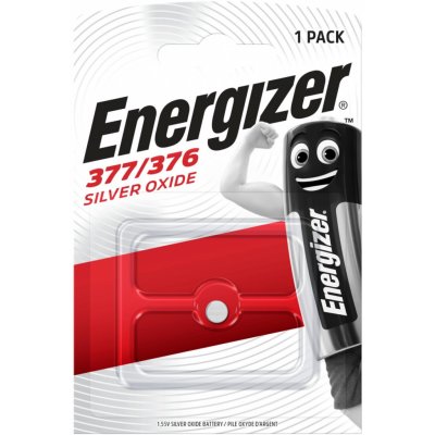 Energizer 377/376 Silver Oxide 25mAh 1ks E300783102 – Hledejceny.cz