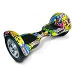 Hoverboard EcoWheel Offroad grafitty žlutá – Zboží Mobilmania