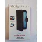 Pouzdro CELLY Wally Sony Xperia 10 černé – Zbozi.Blesk.cz