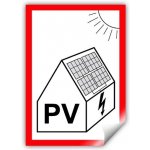 SAPRO Nálepka "PV + baterie symbol na fotovoltaiku" A7 FVE0333 – Hledejceny.cz