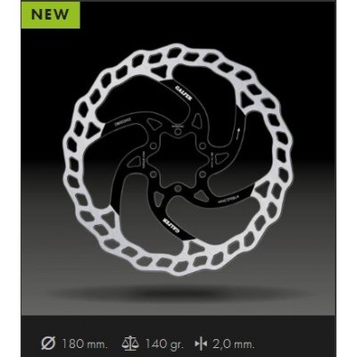 Brzdový kotouč - GALFER Fixed Wave W2 - černá 180 | Zboží Auto