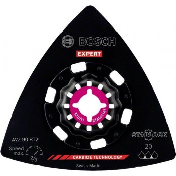 Bosch Brusné desky pro oscilační nářadí EXPERT AVZ 90 RT2, 10 ks 2608900046