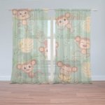 Sablio Záclony Roztomilé opičky: 2ks 150x250cm – Hledejceny.cz