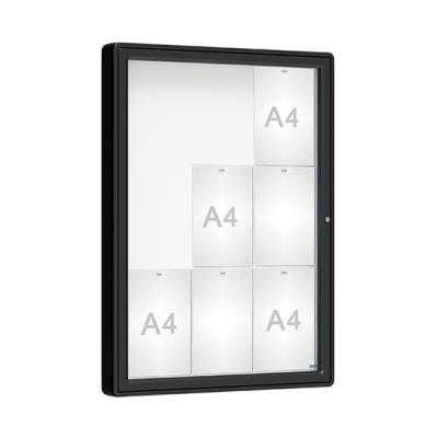 PROCITY Venkovní vitrína model 2000, 9 x A4, sklo, černá | Zboží Auto