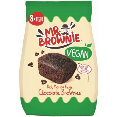 Mr.Brownie Vegan kakaové Brownies 200 g – Sleviste.cz