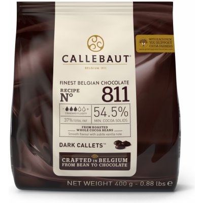 Callebaut 811 hořká čokoláda 54,5% 400 g – Zboží Mobilmania