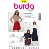 Krejčovský  střih Střih Burda žlutý 6980 - zavinovací kalhotová sukně, culottes