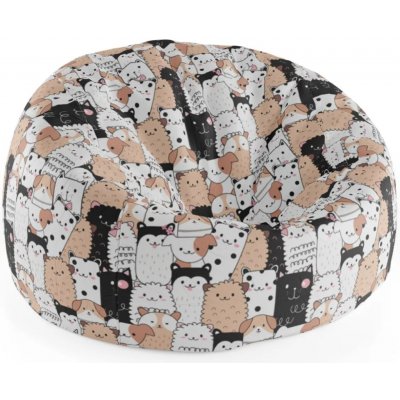 Sablio Sedací vak Cocoon Roztomilá zvířátka 75 x 45 x 35 cm – Hledejceny.cz