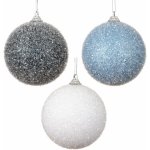 NENURODYTA_V Vánoční hračka na stromeček Decoris, modrobílá/šedá, 8 cm – Hledejceny.cz