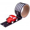 Dřevěný vláček Bigjigs Toys Lepící páska cesta s autíčkem