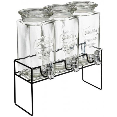 Secret de Gourmet Nádoby na limonádu MODERN na stojanu, 3 x 1,5L transparentní – Zboží Mobilmania