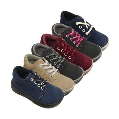 Jonap celoroční boty B1 Barefoot tkanička Modrá – Zboží Mobilmania