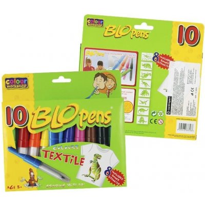 BLO pens Foukací fixy na textil 10 kusů