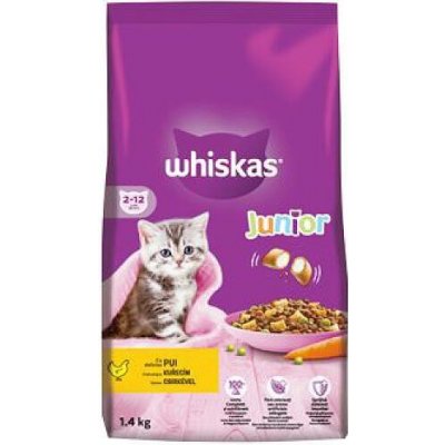 Whiskas Dry Junior s kuřecím masem 1,4 kg – Zbozi.Blesk.cz