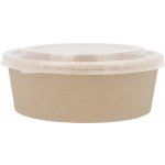 Gastrofans Jednorázové papírové takeaway misky pro rozvoz na obědy saláty polévky zeleninu krabičkovou dietu apod. Včetně víčka 4 velikosti. Cena za krabici 750 ml kulatá – Sleviste.cz