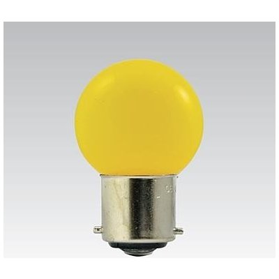nbb žárovka LED G45 1W 016 Colourmax B22 žlutá IP45