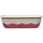 Plastia Samozavlažovací truhlík MARETA 17,5 x 60 x 19,5 cm slonová kost sv. + vínový – Zboží Dáma