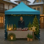 Aga PARTY 3 x 3 m Světle modrý – Zboží Mobilmania