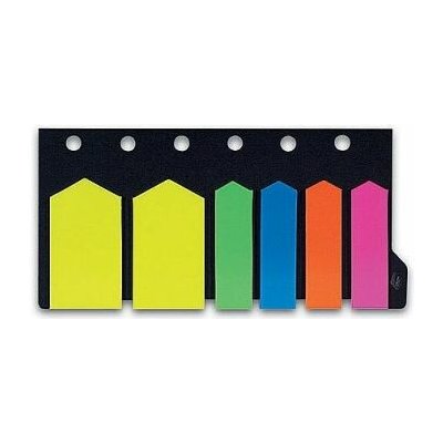 Samolepicí záložky CONCORDE 6x20l., šipky, neon – Hledejceny.cz