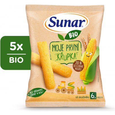 Sunar BIO Moje první křupka 5 x 25 g – Zboží Dáma
